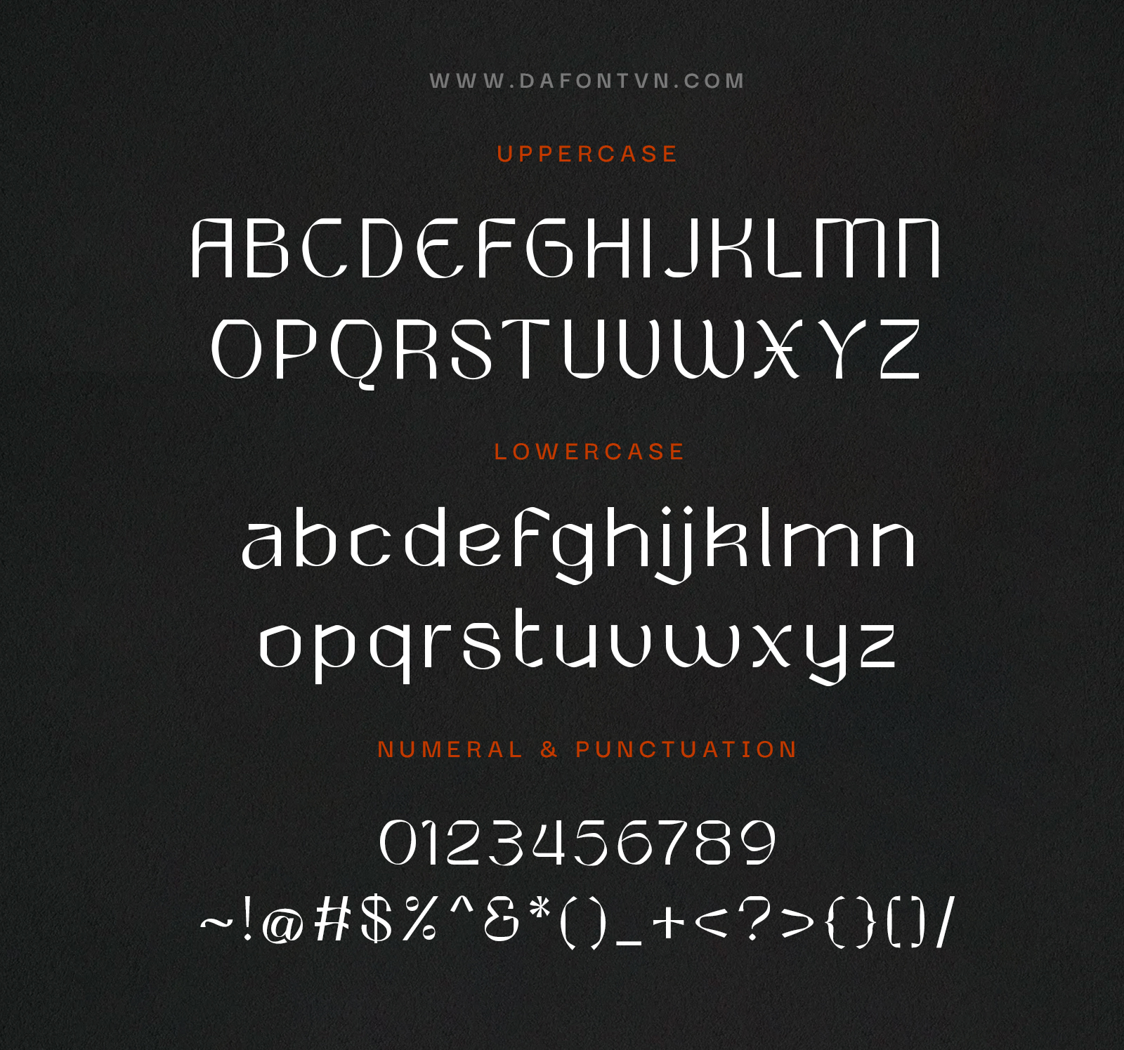 Round Saetan Typeface - All Character