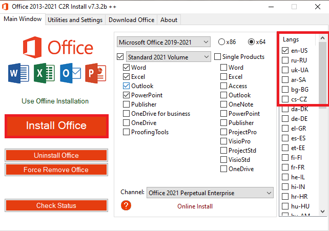 Active Office 2021 C2R