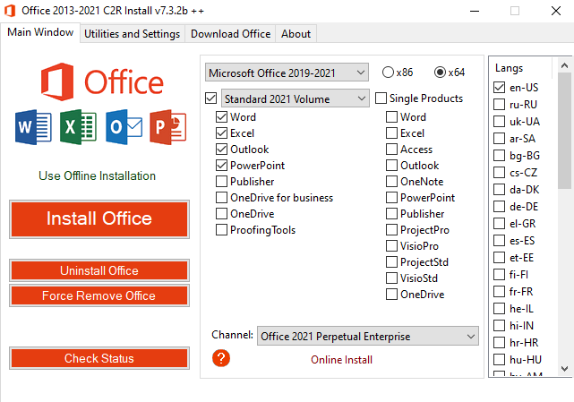 Active Office 2021 C2R