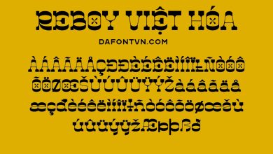 Font Việt Hóa Reboy - Display Typeface