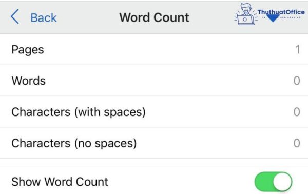 Cách đếm ký tự trong Word