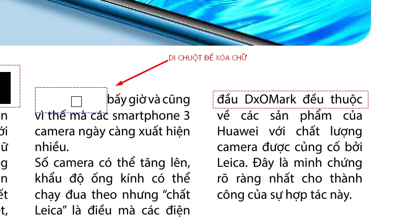 Xóa chữ trong file PDF bằng PDF Eraser